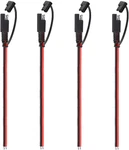 4 PC12V Sae Quick Disconnect Extension Cable With Dc Connection Cord Plug Foot. Fixed Price $12.75.