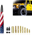 1 Pc Car Bullet Antenna, 5.5IN X 0.7IN Signal Receiver With American Flag Patter. Fixed Price $26.84.