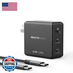 Dragon Touch 130W Usb Charger Block 3-IN-1 Gan 100W Type Cable. Fixed Price $38.54.