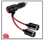Universal Car Cigarette Lighter Adapter With Switch 2-SOCKET 12V/24V Splitter. Fixed Price $9.90.