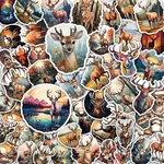 100 Pcs Deer Stickers Pack Waterproof Vinyl Decals For Bottles, La. Fixed Price $15.64.