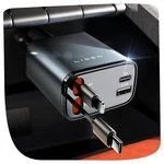 Lisen 69W Retractable Usb-c Car Charger Fast Charging Adapter For Iphone 16 / 15. Fixed Price $24.99.