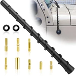 Black Spiral Bending Antenna, Waterproof Car Rubber Antennas, 7 Inch Auto Top.... Fixed Price $15.04.