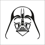 Darth Vader Outline Cci Decal Vinyl Sticker Cars Trucks Walls Laptop Black 5.... Fixed Price $14.48.