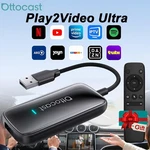 Ottocast 2026 PLAY2VIDEO Ultra Aibox Streaming Wireless Carplay Adapter W/remote. Fixed Price $71.99.