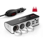 Bestek 3-SOCKET Cigarette Lighter Adapter, 12V/24V 200W Power. Fixed Price $24.99.