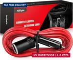 Nilight 10003W 14 Ft Male-to-female Extension Cord Cable Heavy Duty 12V/24V Car. Fixed Price $14.54.