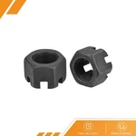 2PCS - M20X1.5MM Hexagon Slotted Grade 4.8 Carbon Steel Nuts Black. Fixed Price $13.83.