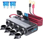 Socket Power Outlet, 10FT Cable 24V 216W Multi Port Volt Car.... Fixed Price $40.63.