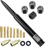 Car Truck Bullet Antenna With Tire Valve Caps American Flag Universal Short Repl. Fixed Price $24.48.