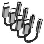 Fidioto 4 Pack Black Type 3.5MM Female Headphone Jack Adapter,usbc T.... Fixed Price $19.80.