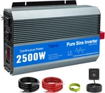 2500W Pure Sine Wave Inverter 12V Dc To 120V Ac For Home & Rv Use. Fixed Price $314.99.