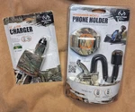 Pc Realtree Car Phone Mount & 12V/USB Charger New Never Open (read Below). Fixed Price $26.00.