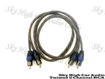 Sky High Car Audio Channel Twisted Ft Rca Cables Coated 12' Ofc. Fixed Price $12.95.