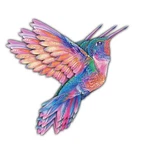 (3PCS) Beautiful Vibrant Colored Hummingbird Art Sticker, Decal, .... Fixed Price $12.90.