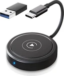 Wireless Carplay Adapter For Apple Iphone Ios 10+ Plug & 2024 Upgrade Typec. Fixed Price $10.00.
