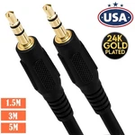 3.5MM Cable Male To Stereo Audio Speaker Ipad Pc Car Auxiliary Cord Usa. Fixed Price $8.68.