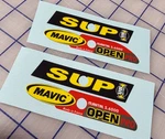 Sticker Decal Set Fits Mavic Open Pro Sup Maxtal S.6000 Wheel Rims. Fixed Price $17.50.
