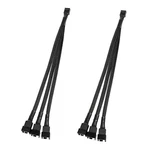 Ablegrid 2PCS 4 Pin 1 To 3 Way Pwm Case Fan Splitter Cable Hub Power Adapter. Fixed Price $9.16.