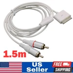 For Ipod 30PIN Dock Connector 2RCA Audio Cable 1.5METER 5FT Usa. Fixed Price $11.65.