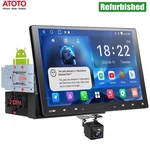 Atoto Android Single 1DIN 10.1" Car Stereo Gps Radio Floating Qled Screen+camera. Fixed Price $149.99.