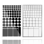 Jieheng Light Dimming Stickers,led Cover STICKERS,2 Sheets White And Black. Fixed Price $9.11.