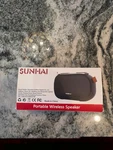 New In Box - Shenzhen Sunhai Portable Wireless Speaker Color Black Fm Radio 52MM. Fixed Price $21.13.