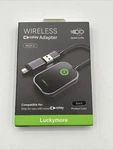 Luckymore Wireless Carplay Adapter, Converts Wired To - Black. Fixed Price $14.99.