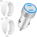 Apple Mfi Certified Iphone 17 Car Charger Fast Charging, Linocell 90W Dual Pd. Fixed Price $15.85.