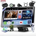 Atoto P9 Android 9" Portable Wireless Carplay Screen Stereo Gps Radio Genai. Fixed Price $179.90.